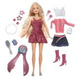 Barbie Fashion Fever Hair Highlights Doll with Purple Dress