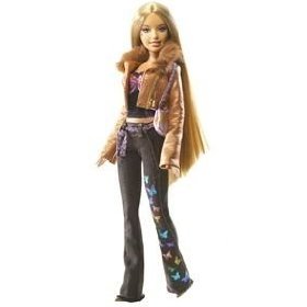 Barbie Fashion Fever Butterfly Jeans and T with Bronze Jacket