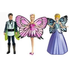 Barbie Mariposa Mini Dolls Gift Pack with Mariposa, the Prince and the Queen Doll Set