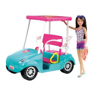 Barbie Sisters Golf Cart and Skipper Doll Set