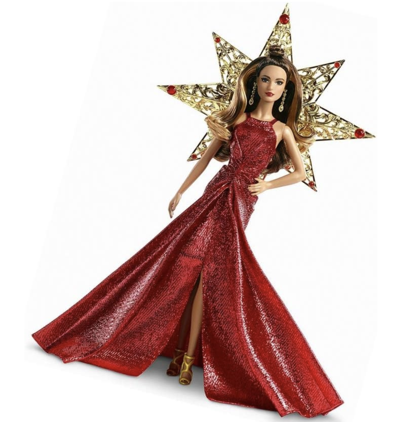 Barbie 2017 Holiday Doll Teresa Brunnette Hair