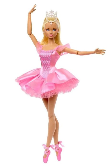 Barbie Signature Ballet Wishes Blonde Hair Doll with Pink Tutu  
