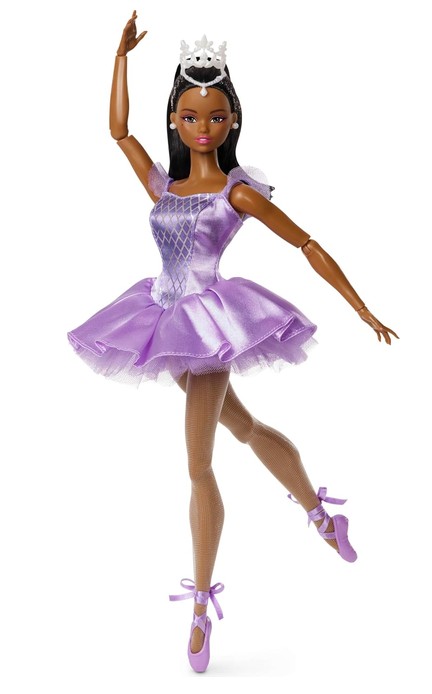 Barbie Signature Ballet Wishes Doll with Black Ponytail Hair